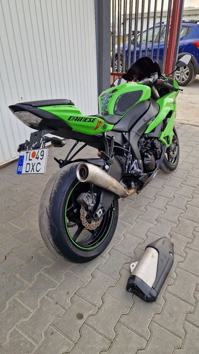 Kawasaki Ninja Zx6r 2009 2010 motocicleta verde 636 zx6 r