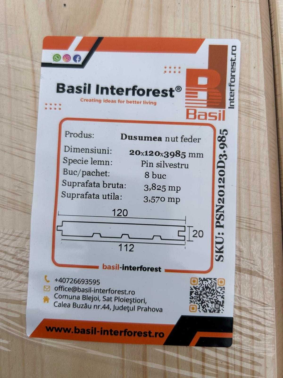 Dusumea – Pin Silvestru- 20x120x3985 mm - PRET DE PRODUCATOR