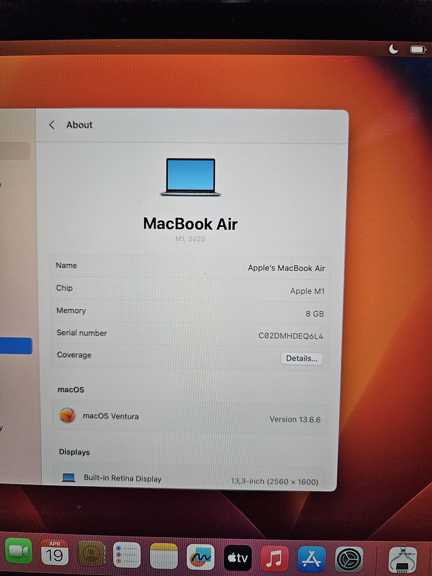 Macbook Air M1*256Gb