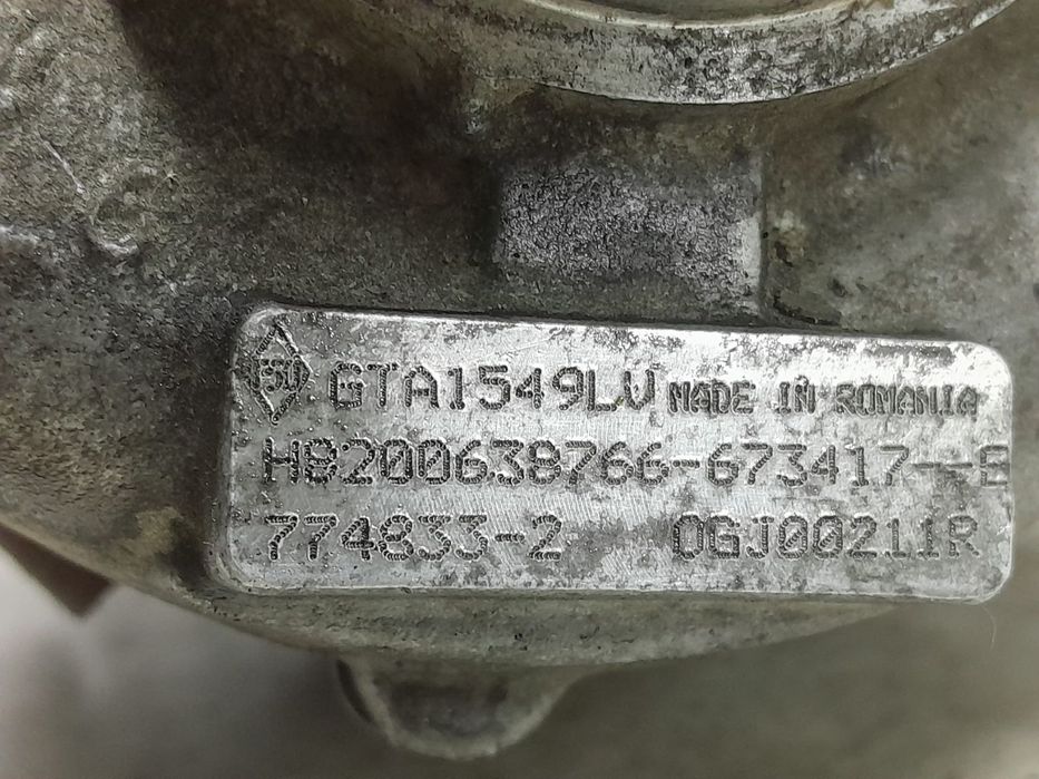 Turbo turbina h9200638766-673417-e GTA1549LV 2.0 dci M9R Renault Kole