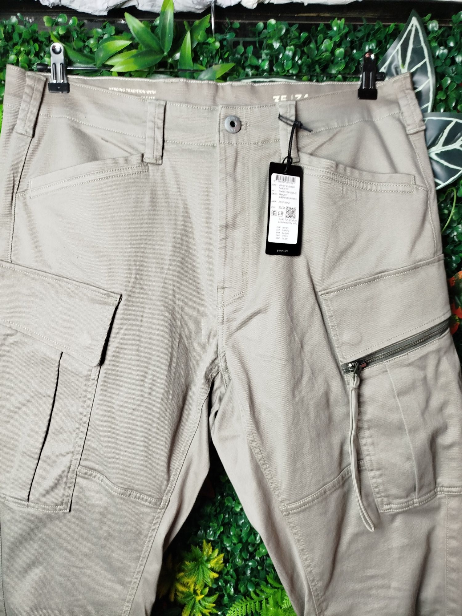 Оригинален карго панталон G-Star Raw Zip 3D Skinny W31 W32 W35 W36 нов