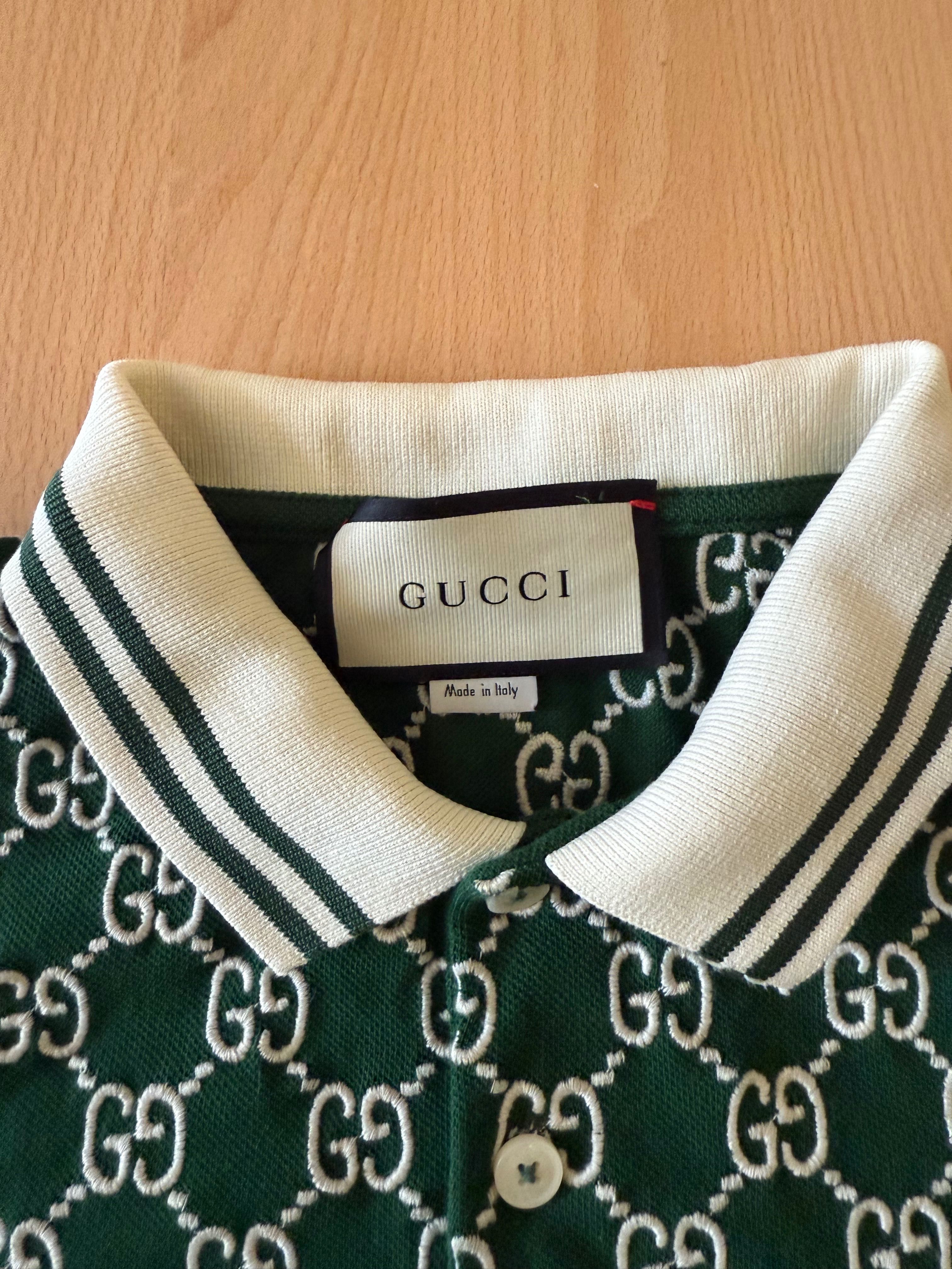 Тениска -Gucci с бродирано лого