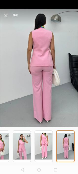 Дамски комплект розов