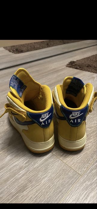 Nike force 1 yellow