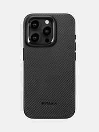 Чехол PITAKA MagEZ Case Pro 4 для iPhone 15 Pro/15 Pro Max, Серый