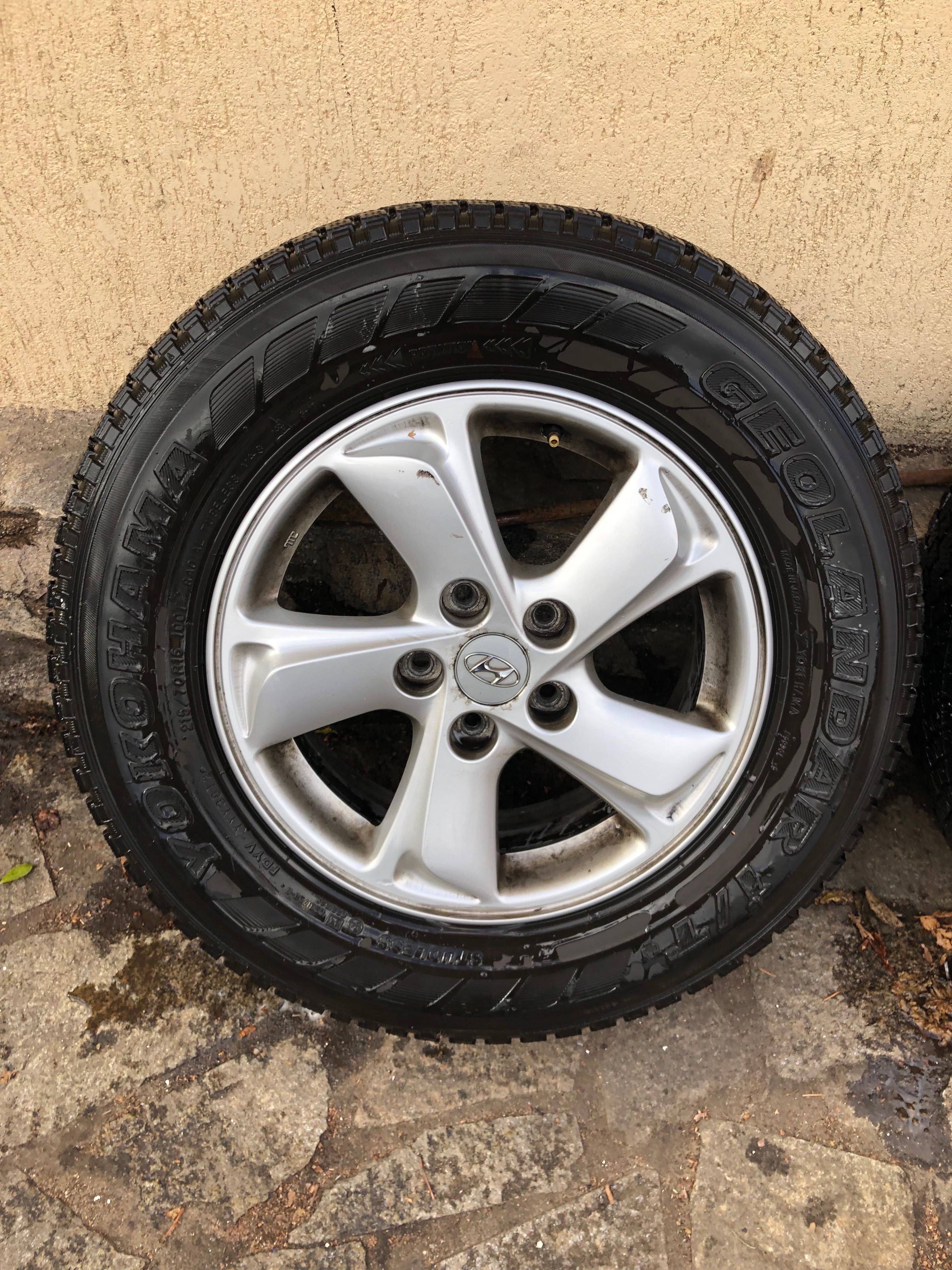 4бр. Алуминиеви джанти с гуми от Hyundai IX35 16 цола.