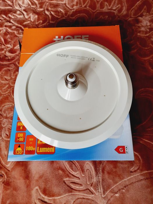 Bec led UF25, 36W, E27 CW, 80×250mm