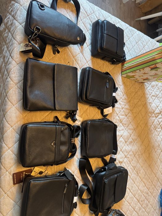 Барсетки кожанные