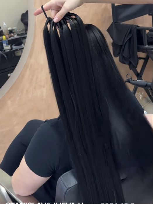 Синтетична опашка черна , НОВА