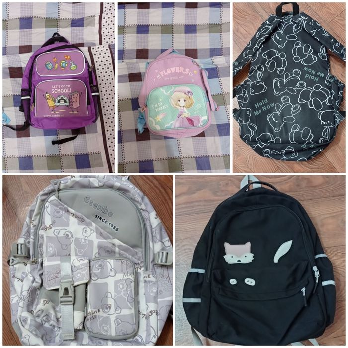 Рюкзаки в отличном состоянии для 1 класса и большие.Цена за один