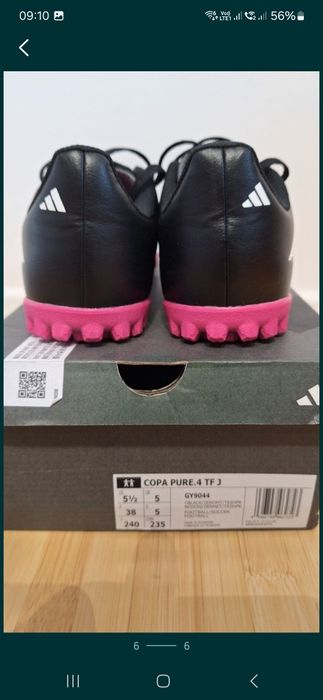 Ghete fotbal adidas copa pure TF marimea 38