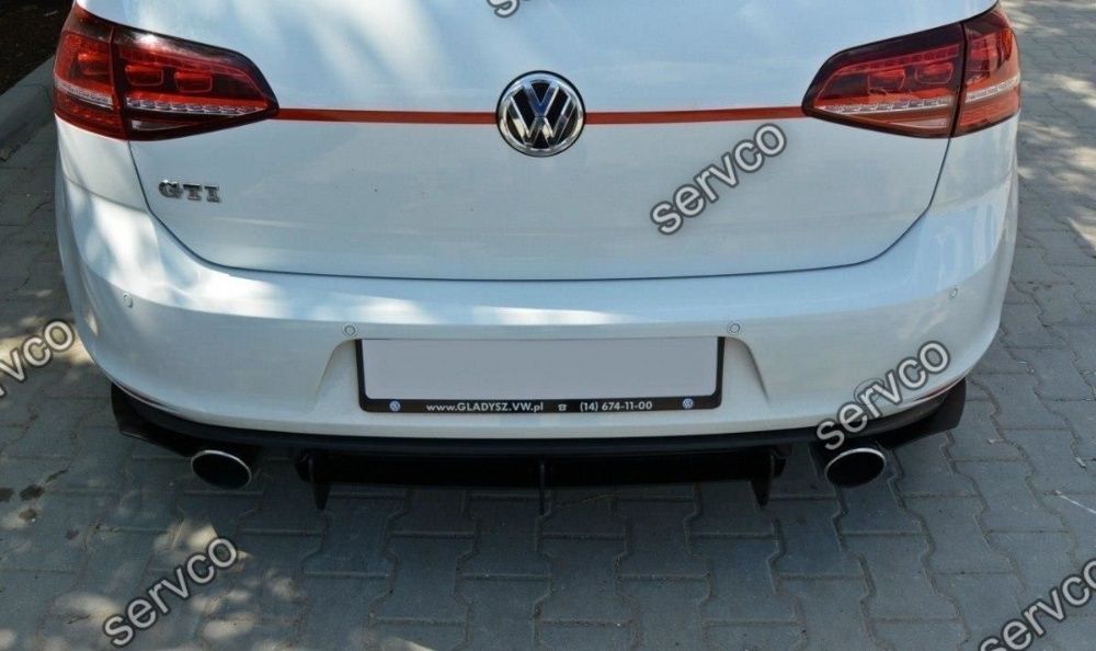 Difuzor splitter bara spate VW Golf 7 GTI 2012-2016 v2 Maxton Design