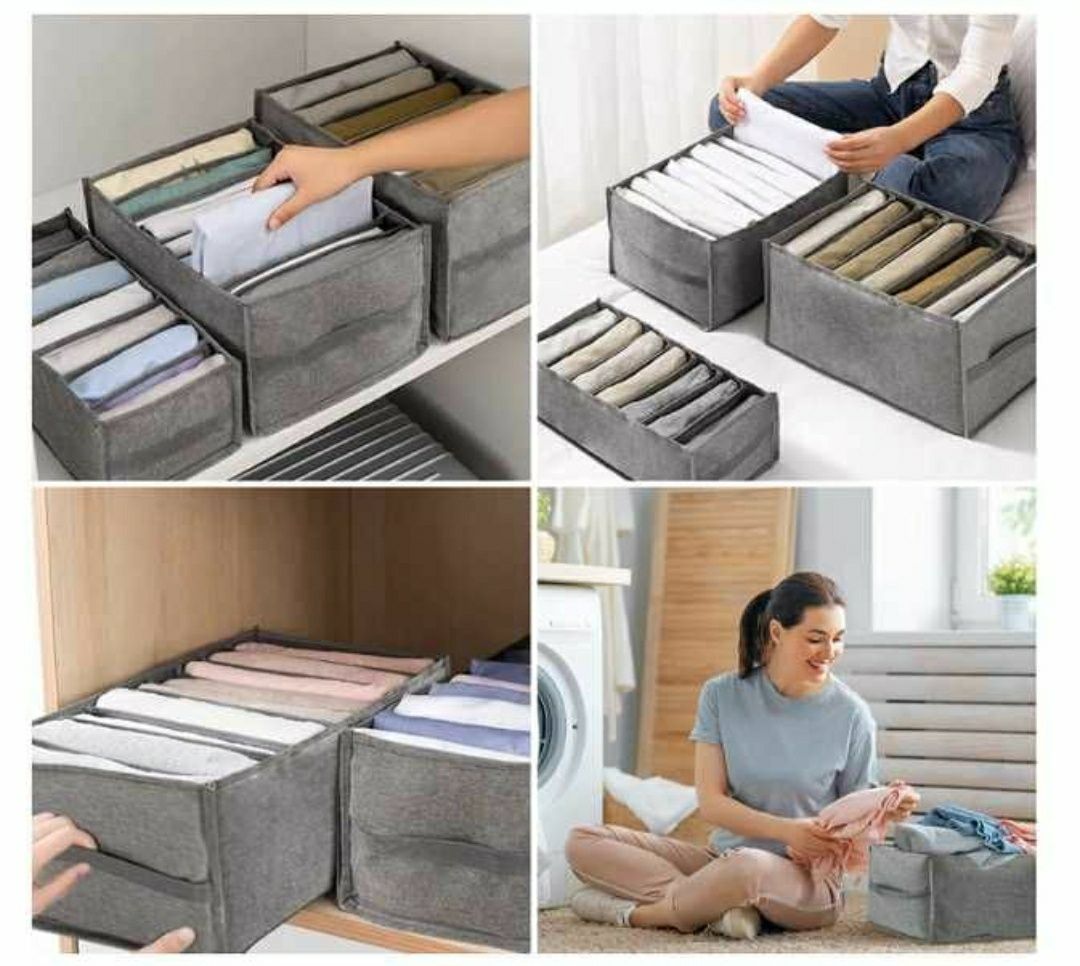 Organizator pliabil  pentru  haine,set de 3 bucati