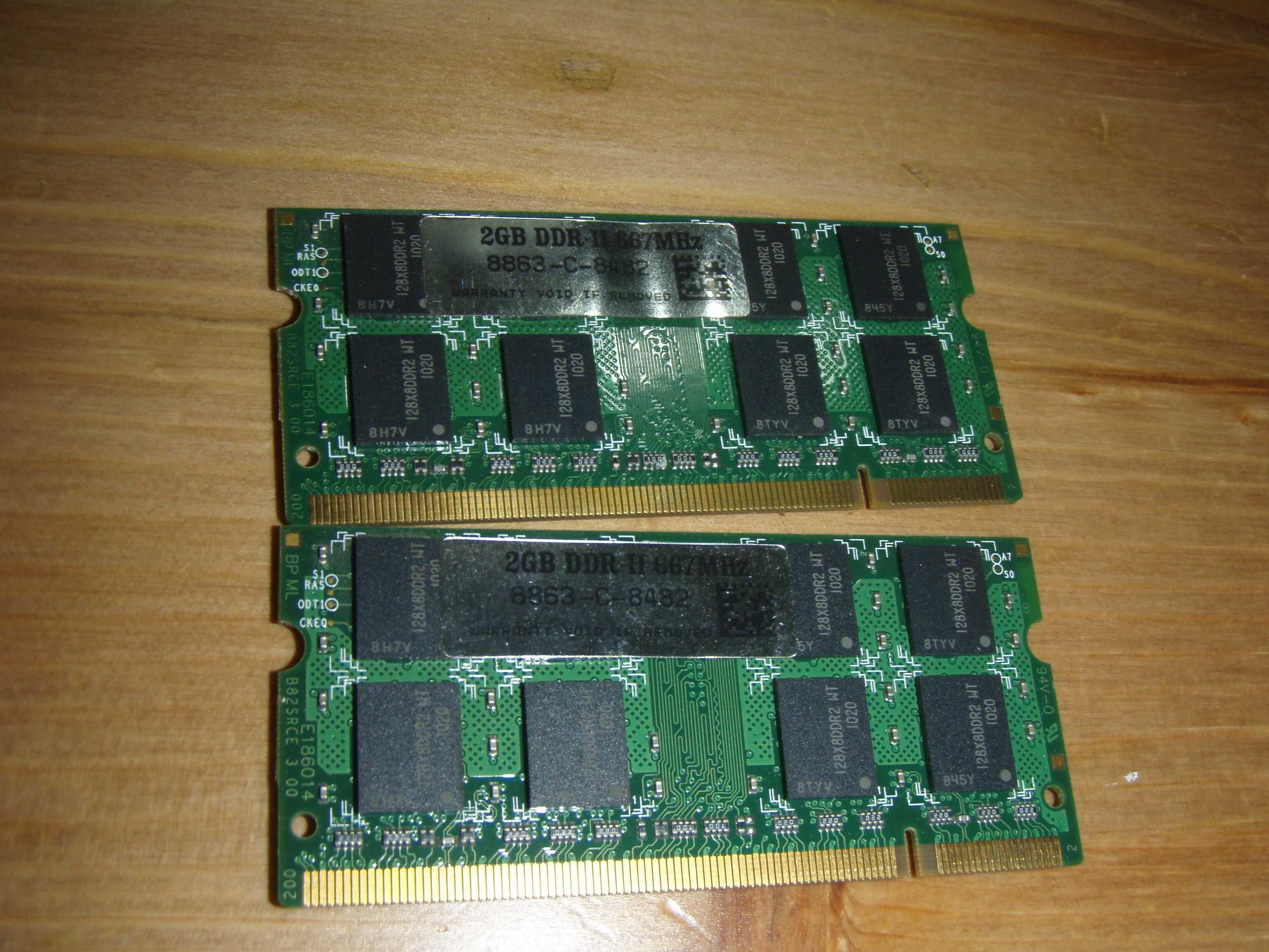 Kit 4 Gb laptop (2x2 Gb) DDR2 PC 5300 667 MHZ
