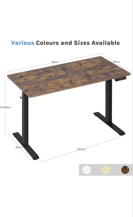 Birou reblabil electric pe inaltime cu port de incarcare USB