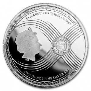 Moneda Chronos (ceas) din argint de 1 uncie 5 USD