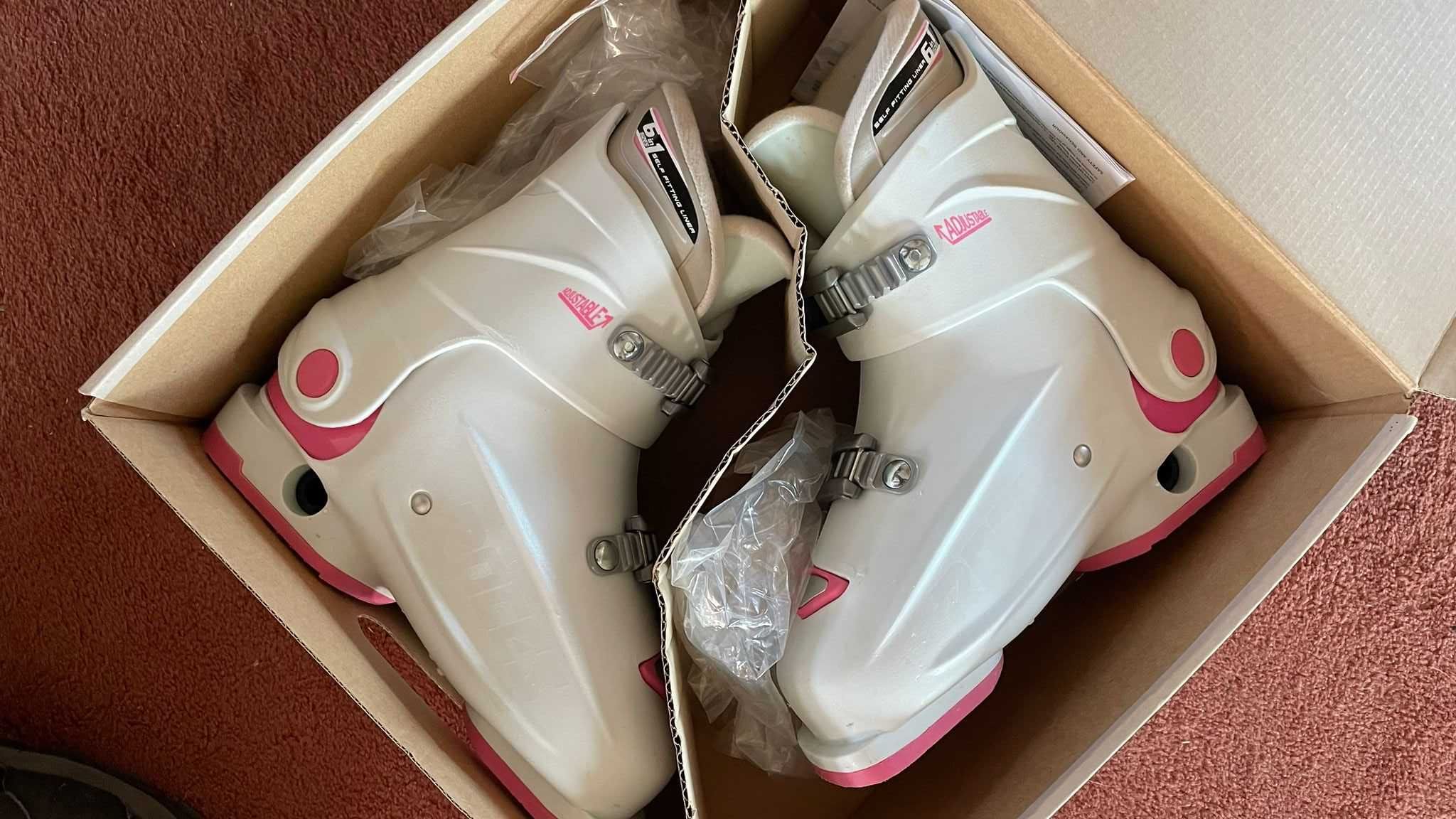 Clapari reglabili copii Roces Idea Up White/Deep Pink 2 clape