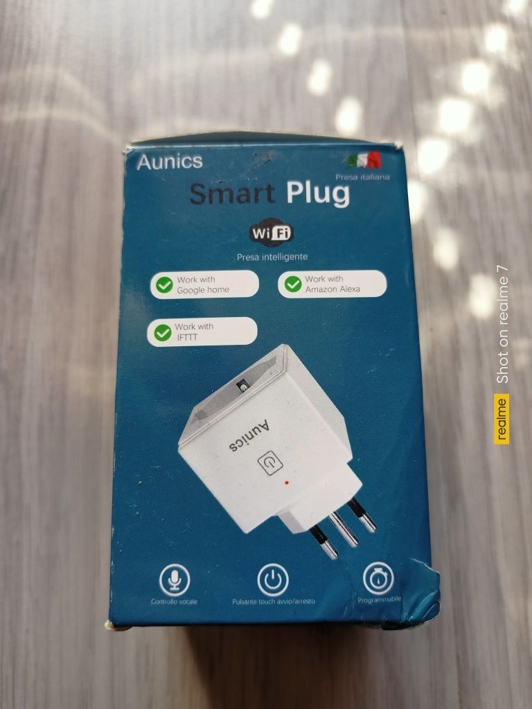 Смарт контакт Aunics WiFi Smart plug