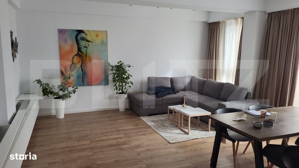 Apartament de inchiriat, cu 2 camere, 57 mp, zona Satina Garden.