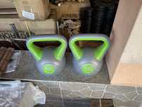 Set Kettlebell 2x16 kg, 16 kg+16 kg=32 kg noi made in Germany
