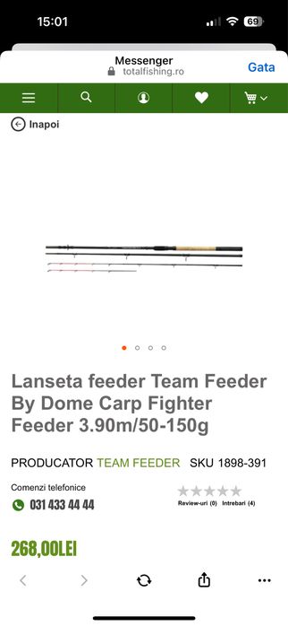 Echipamemt Team Feeder ca noi