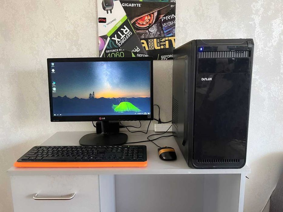 Компьютер Core i5-3470/ 8gb/ ssd+hdd + Монитор + клавиатура + мышь