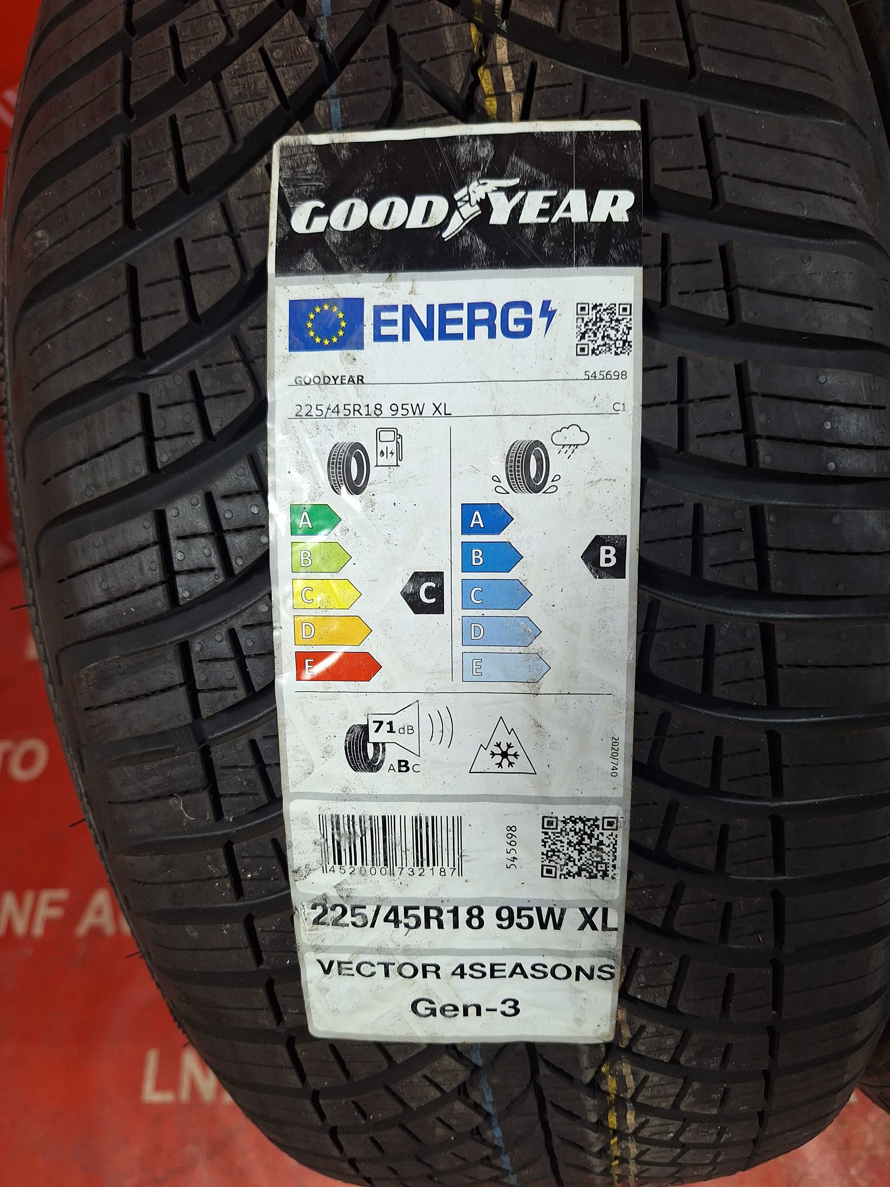 Anvelope VARA-IARNA - 225/45/18 - GoodYear - NOI - DOT 2021 !