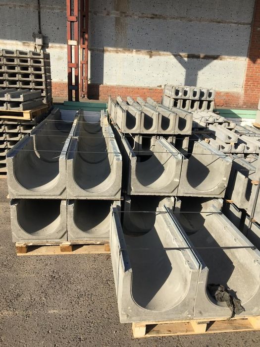 Арыки бетонные, дренажня система, лотки бетонные