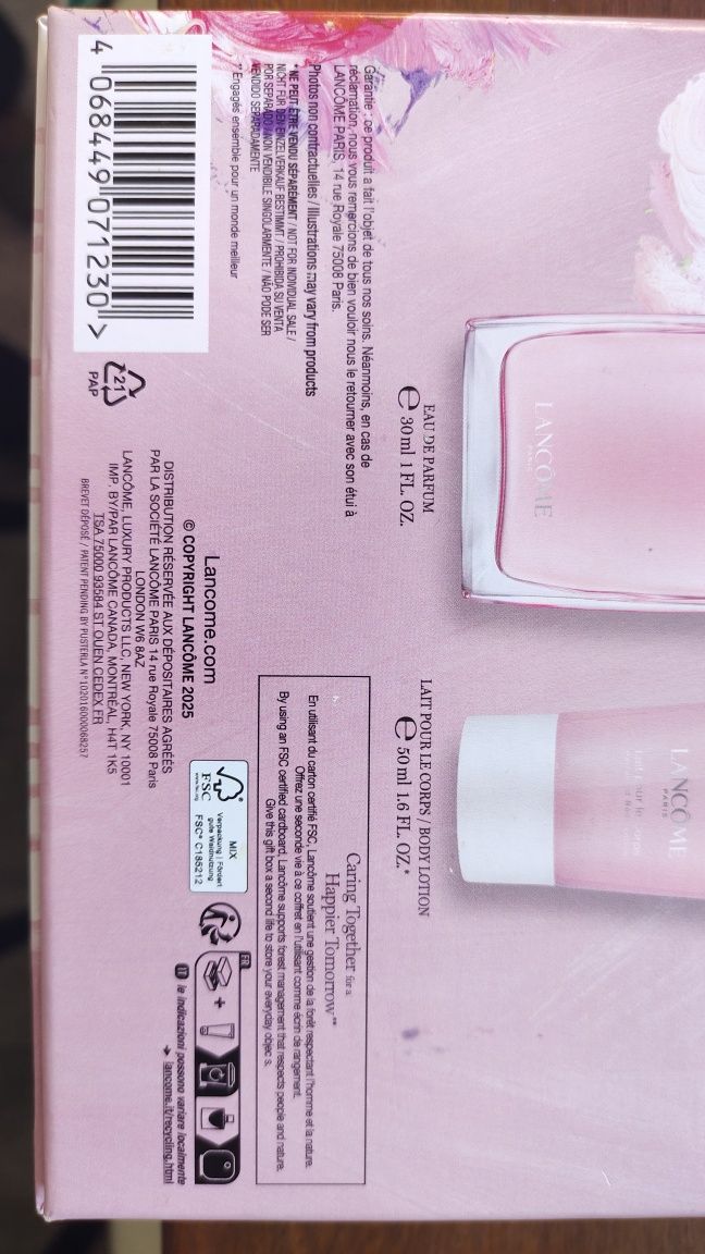 Парфюмированный вода LANCOME miracle