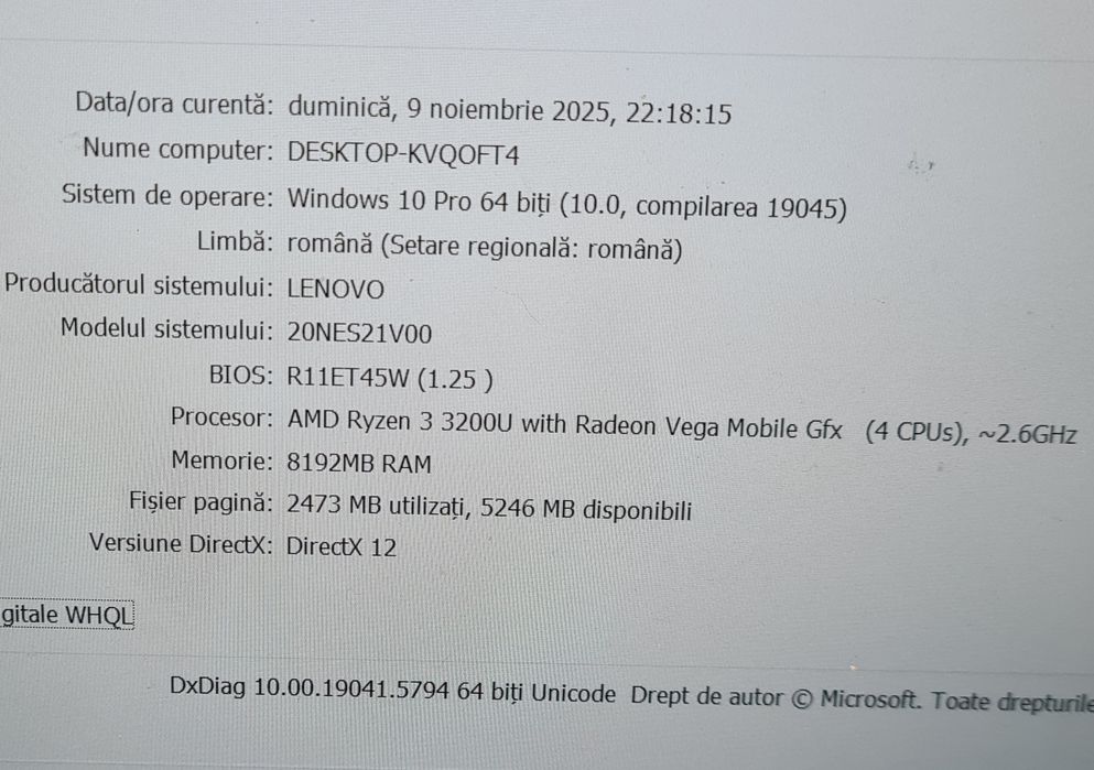 Lenovo Thinkpad E495 Ryzen 3, 8 GB RAM, 256 GB SSD
