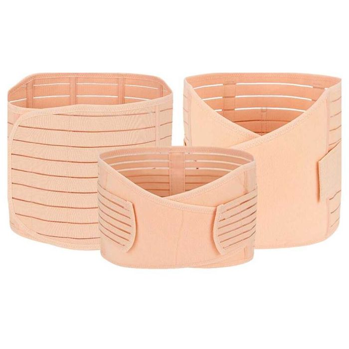 Centura abdominala postnatala, 3 piese, crem, nou, marimea XL