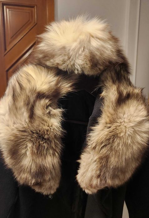 Guler si caciula vulpe argintie Polonia