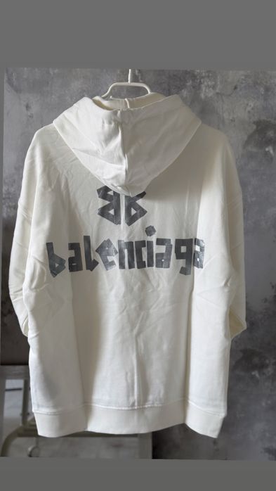 Hanorac Balenciaga Silver Off white Premium