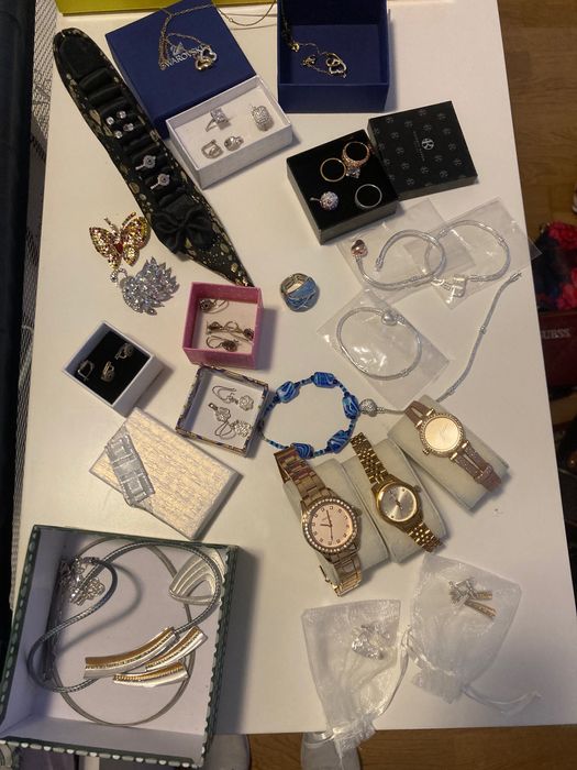 Cercei seturi argint cu cristale Swarovski