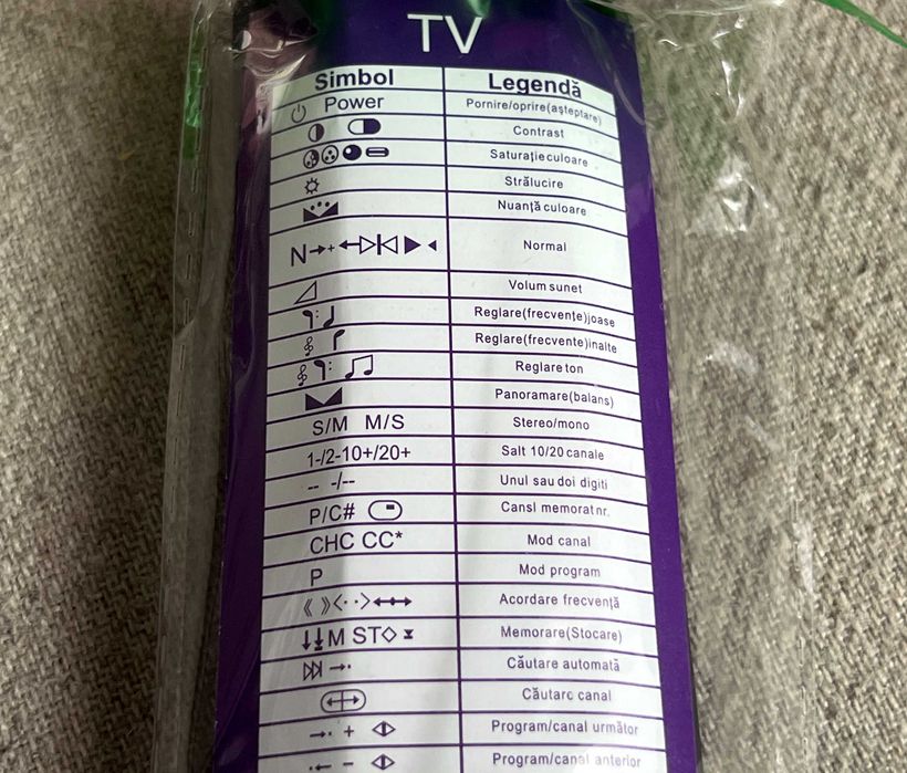 Telecomanda universala Alien 2555AA pentru TV si Video noua sigilata