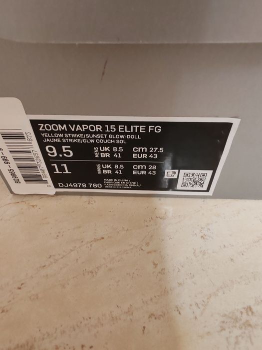 Zoom Vapor 15 Elite FG