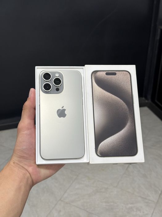 iPhone 15 Pro Max birinchi qoʻl Natural Titanium