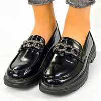Pantofi Casual Dama Negri din Piele Ecologica Lacuita Soya