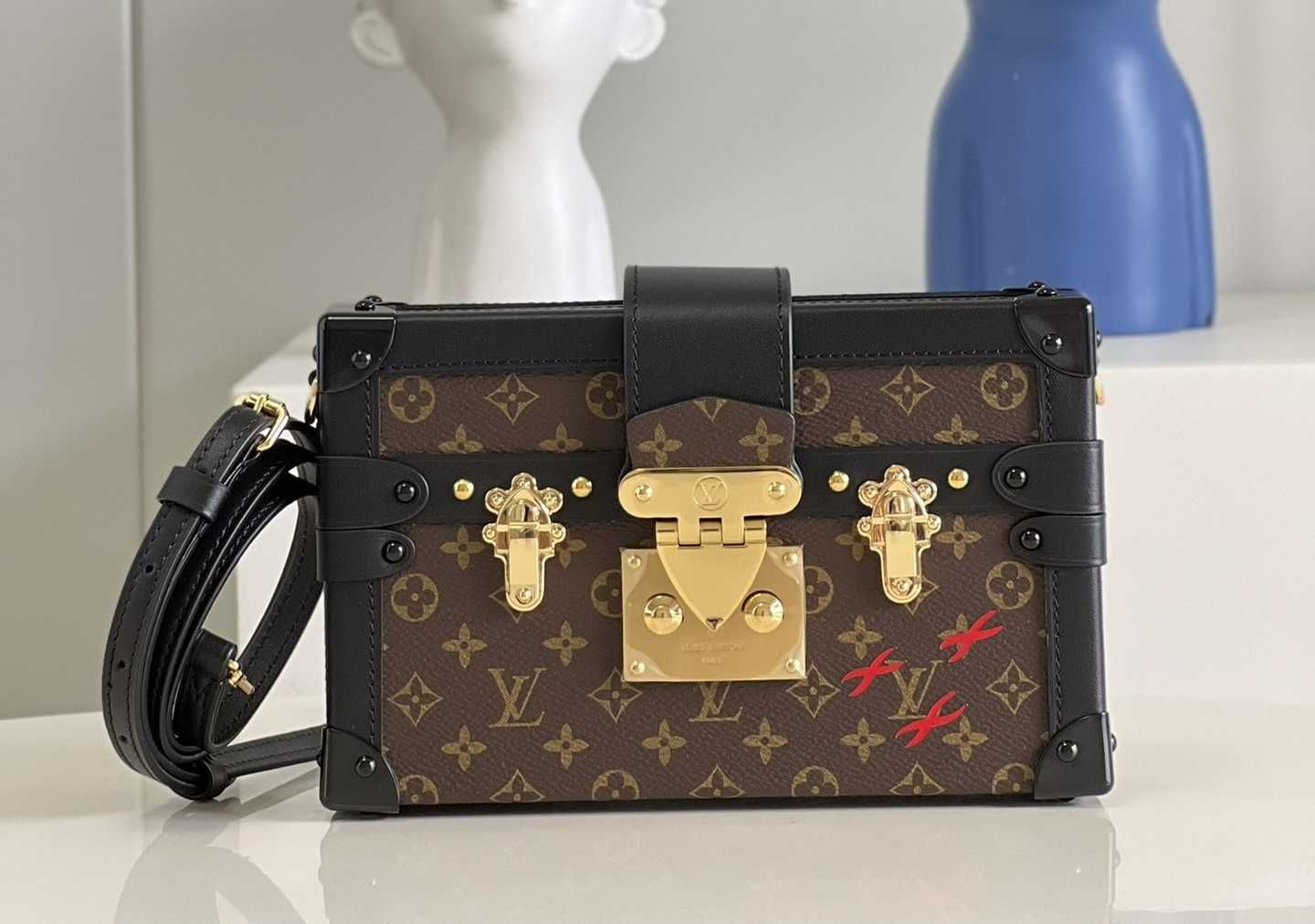 Geanta LV Louis Vuitton Petite Malle  20 x 12.5 x 6, Premium