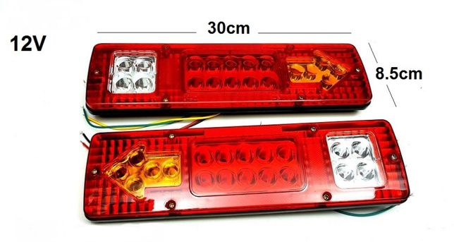 2 Lampi SET Auto LED Spate,4 Functii, Remorca, Camion, Trailer, 12V