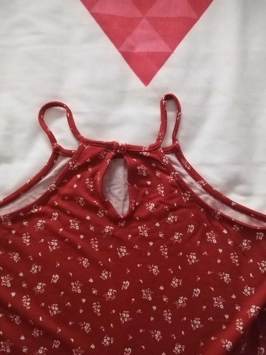 Rochita rosie cu bretele 140