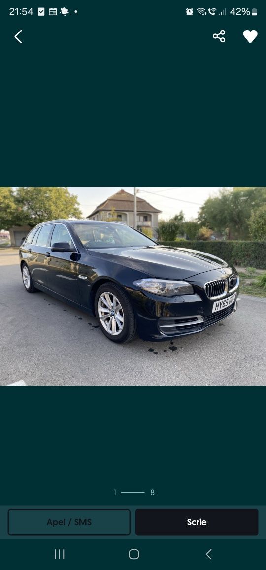 Dezmembrez Bmw 520d facelift 2016