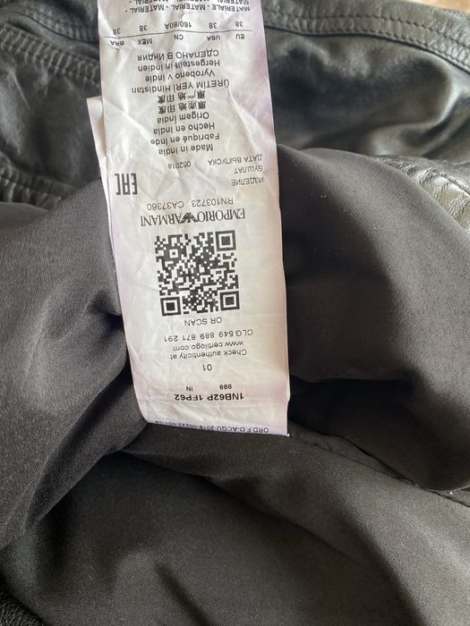 Geaca de piele emporio armani