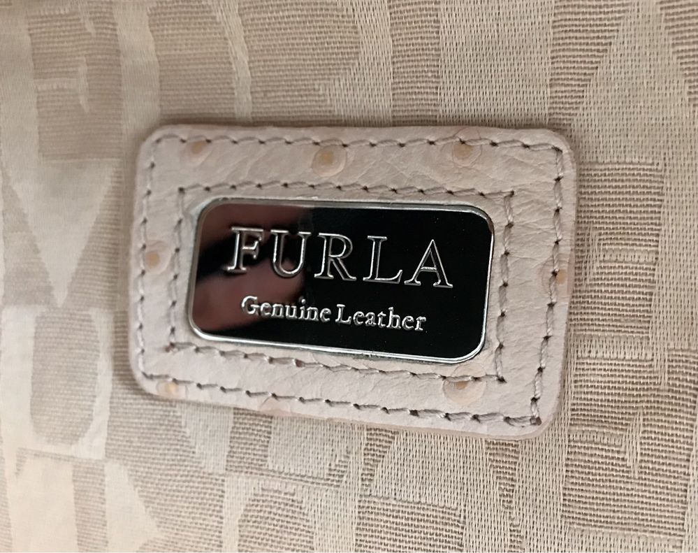 FURLA. Щраусова кожа. Лимитирана серия. ТОП оферта до 25/06/2025