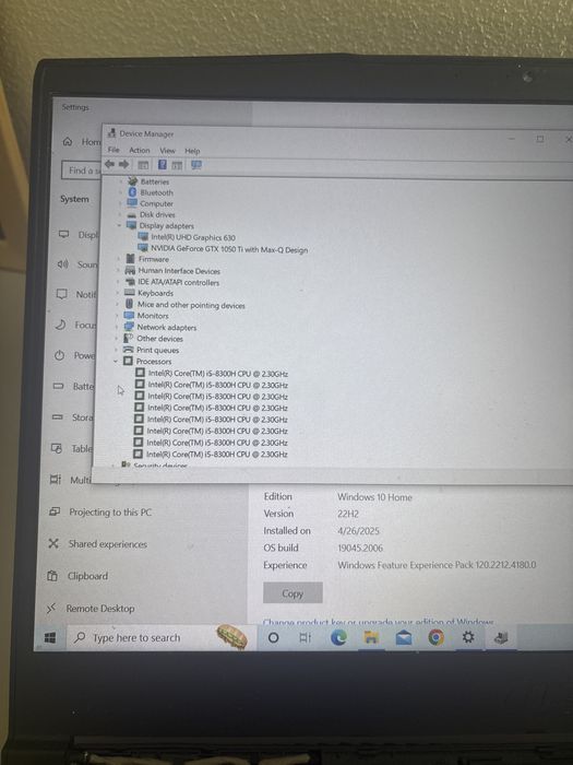 Laptop Gaming MSI GF63• i5-8300H• GTX 1050Ti• cu defecte estetice