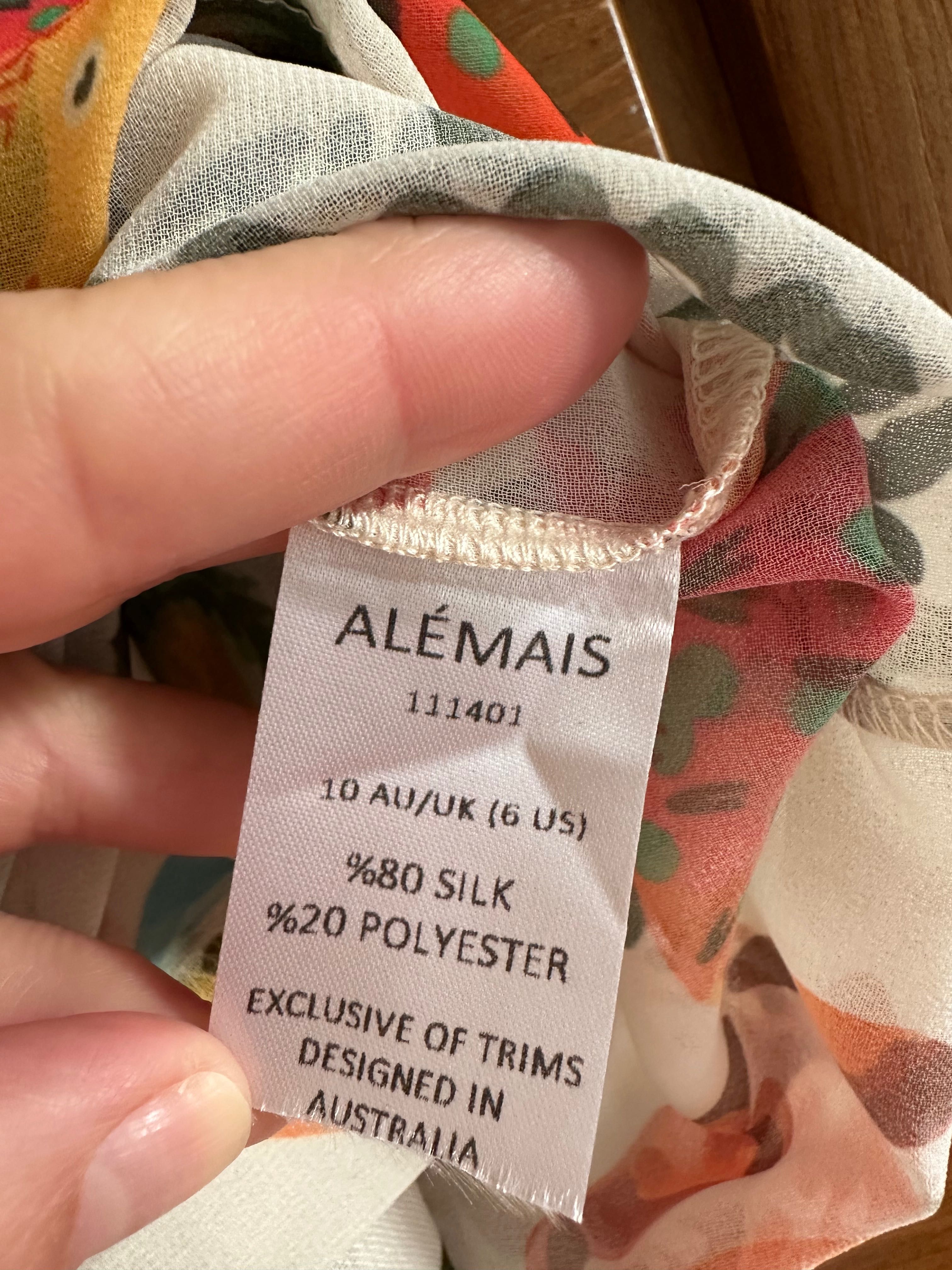 Уникален сет риза 80 % коприна и панталон 100 % лен ALEMAIS