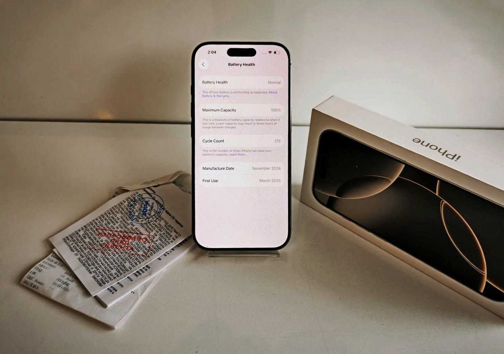 Apple iPhone 16 Pro 100% (гаранция Зора)