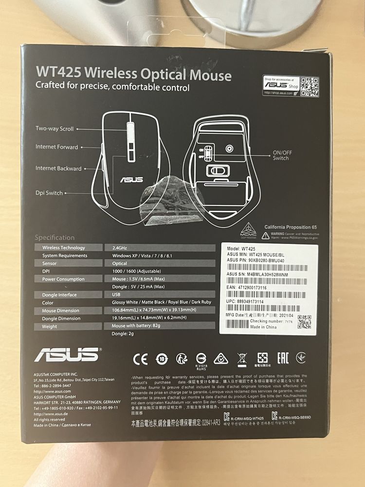 Mouse wireless Asus