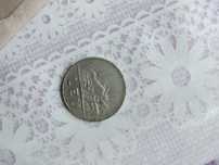 Monede vechii printre care si ceea de 2 euro
