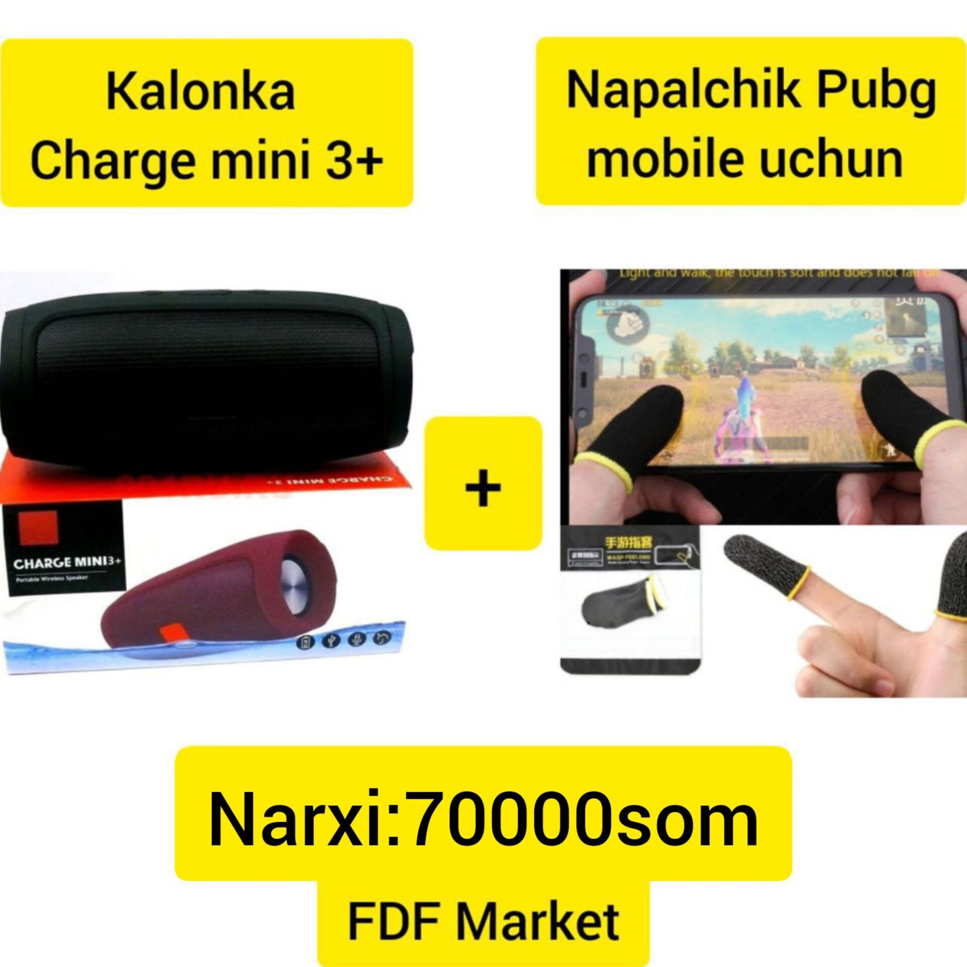 Kalonka Charge mini 3+ Aksiya !  Bonusga Pubg mobile uchun napalchik